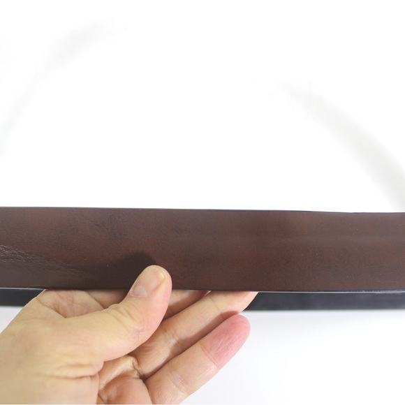 1980’s-90’s 31”-37” Reversible TOMMY HILFIGER Vintage Black & Brown Leather Belt - Picture 9 of 10